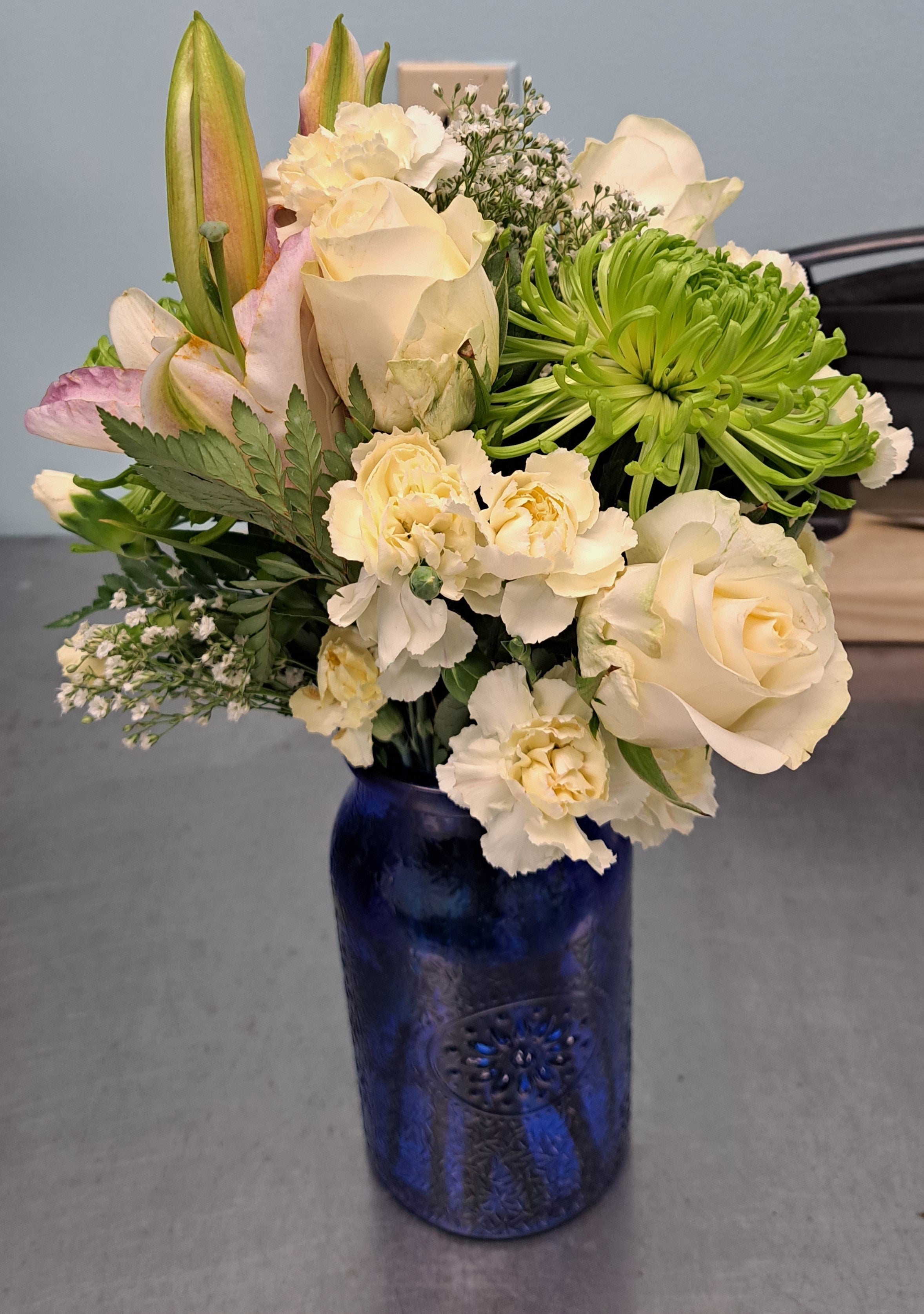 funeral vase arrangements Angie's Florist